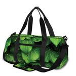 Green Ivy Leaf Print Gym Bag