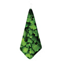 Green Ivy Leaf Print Hand Towel