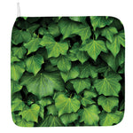 Green Ivy Leaf Print Hand Towel
