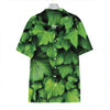 Green Ivy Leaf Print Hawaiian Shirt