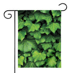 Green Ivy Leaf Print House Flag