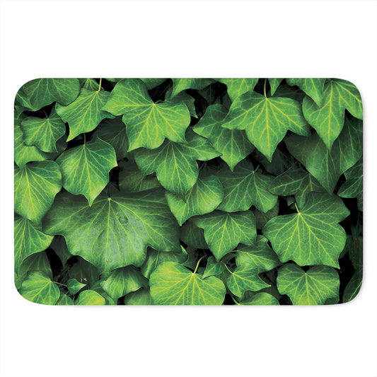 Green Ivy Leaf Print Indoor Door Mat