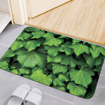 Green Ivy Leaf Print Indoor Door Mat