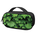 Green Ivy Leaf Print Insulin Cooler Travel Case