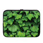 Green Ivy Leaf Print Laptop Sleeve