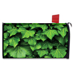 Green Ivy Leaf Print Mailbox Cover