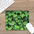 Green Ivy Leaf Print Mouse Pad