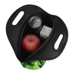 Green Ivy Leaf Print Neoprene Lunch Bag