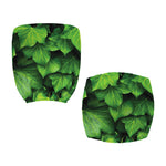 Green Ivy Leaf Print Office Chair Cover