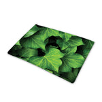 Green Ivy Leaf Print Pet Cooling Mat Cover