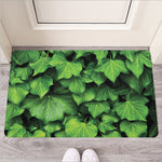 Green Ivy Leaf Print Rubber Doormat