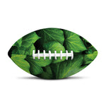 Green Ivy Leaf Print Rugby Ball