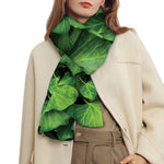 Green Ivy Leaf Print Scarf