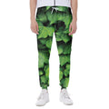 Green Ivy Leaf Print Joggers
