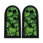Green Ivy Leaf Print Skillet Handle Cover