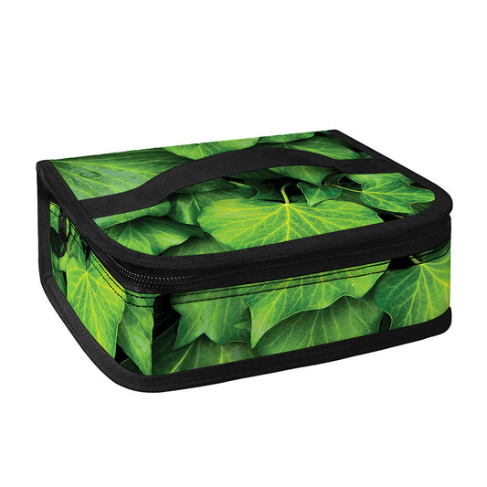 Green Ivy Leaf Print Small Lunch Bag