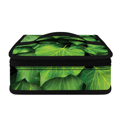 Green Ivy Leaf Print Small Lunch Bag