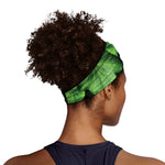 Green Ivy Leaf Print Sports Headband