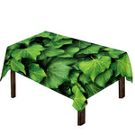 Green Ivy Leaf Print Tablecloth