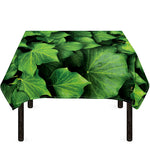 Green Ivy Leaf Print Tablecloth