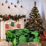 Green Ivy Leaf Print Tablecloth