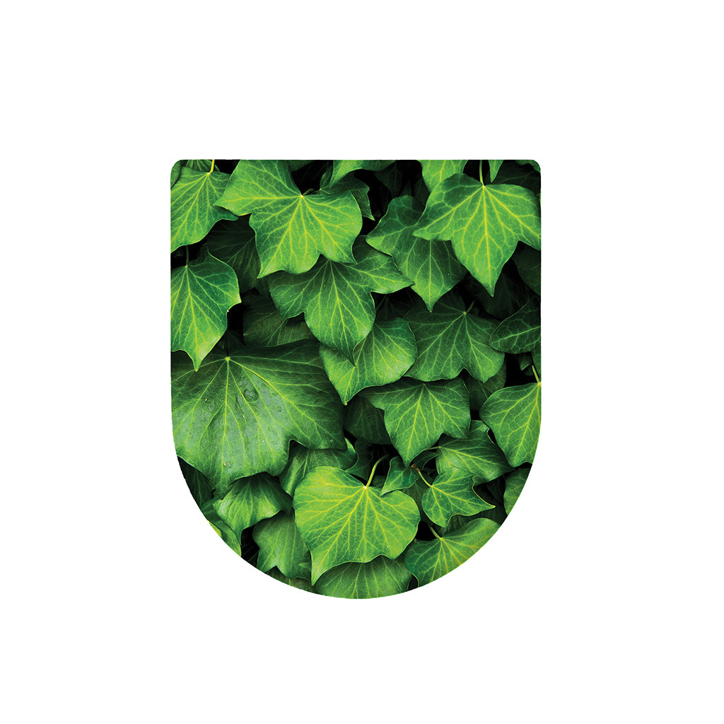 Green Ivy Leaf Print Toilet Lid Cover