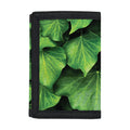Green Ivy Leaf Print Trifold Wallet