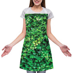 Green Ivy Wall Print Adjustable Apron