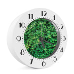 Green Ivy Wall Print Alarm Clock