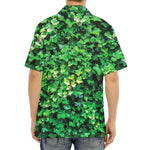 Green Ivy Wall Print Aloha Shirt