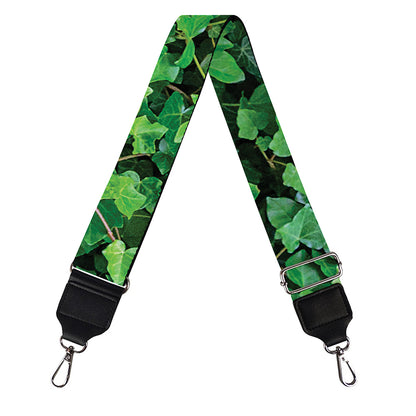 Green Ivy Wall Print Bag Strap