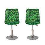 Green Ivy Wall Print Bar Stool Covers