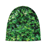 Green Ivy Wall Print Beanie