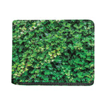 Green Ivy Wall Print Bifold Wallet