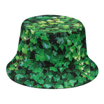 Green Ivy Wall Print Bucket Hat