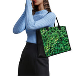 Green Ivy Wall Print Canvas Tote Bag