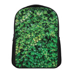 Green Ivy Wall Print Casual Backpack