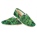 Green Ivy Wall Print Casual Shoes