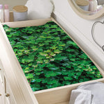 Green Ivy Wall Print Changing Pad Cover