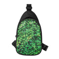 Green Ivy Wall Print Sling Bag
