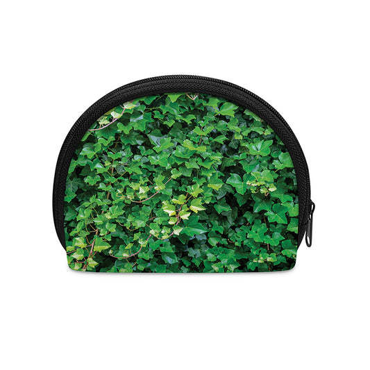 Green Ivy Wall Print Coin Purse