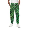 Green Ivy Wall Print Cotton Sweatpants