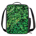 Green Ivy Wall Print Crossbody Lunch Bag