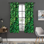 Green Ivy Wall Print Curtain