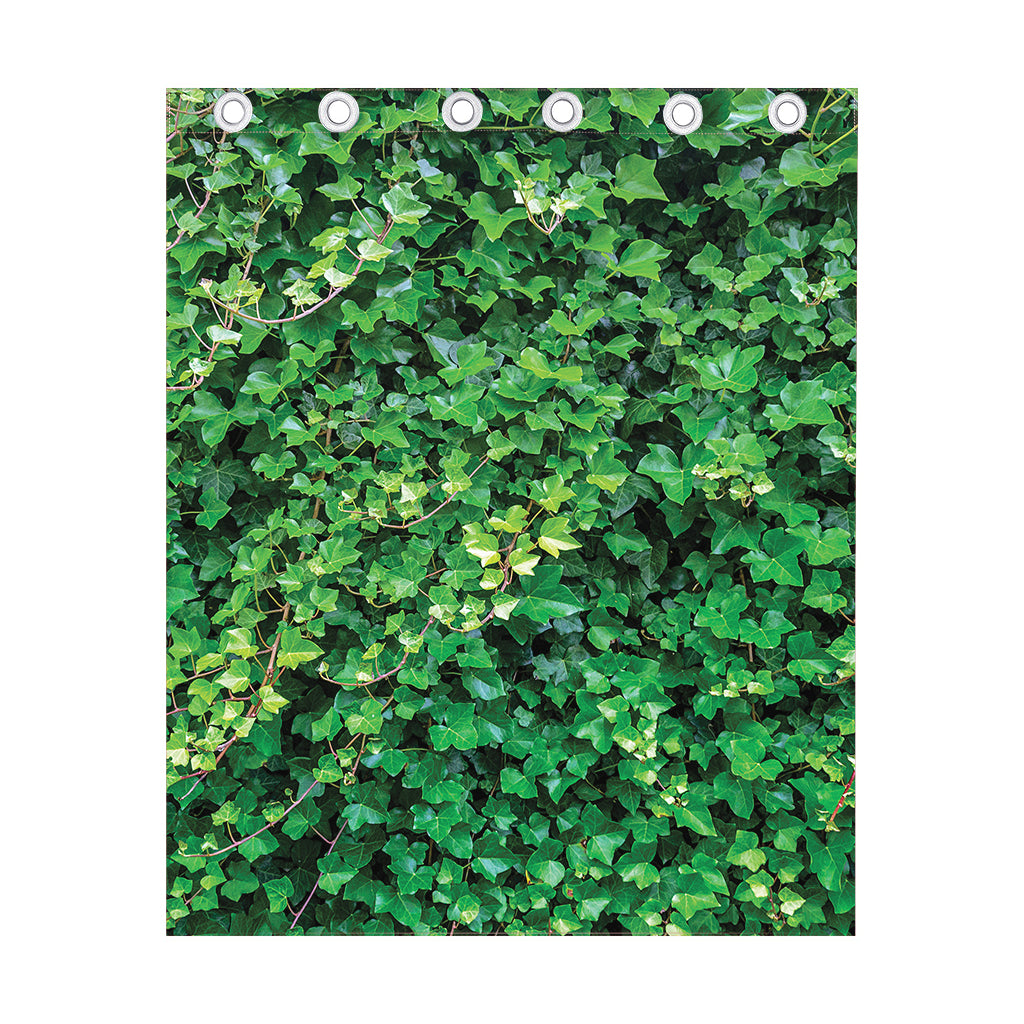Green Ivy Wall Print Curtain