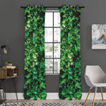 Green Ivy Wall Print Curtain