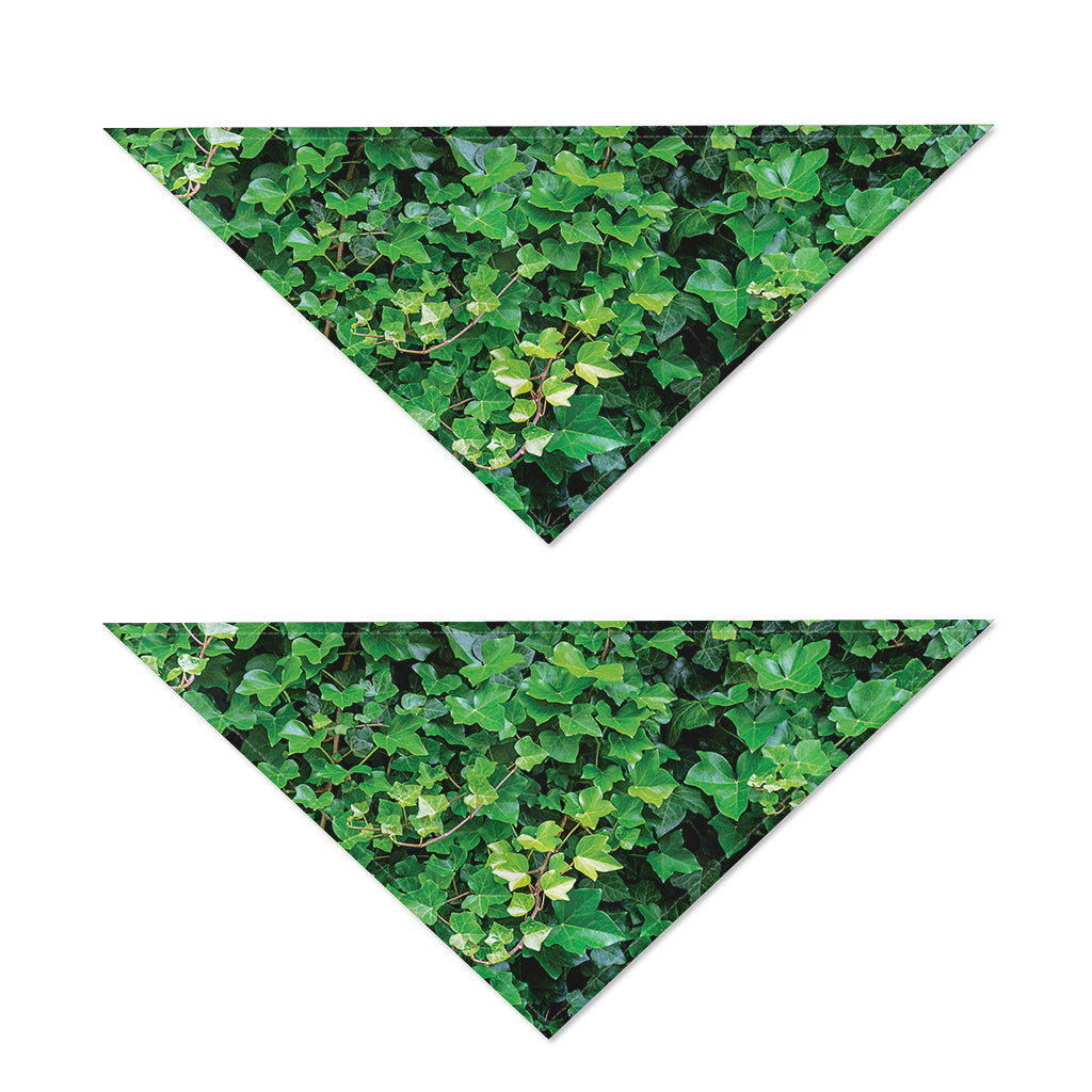 Green Ivy Wall Print Dog Bandana