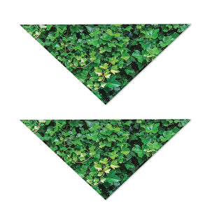 Green Ivy Wall Print Dog Bandana