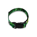 Green Ivy Wall Print Dog Collar