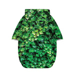 Green Ivy Wall Print Dog Zip Up Hoodie